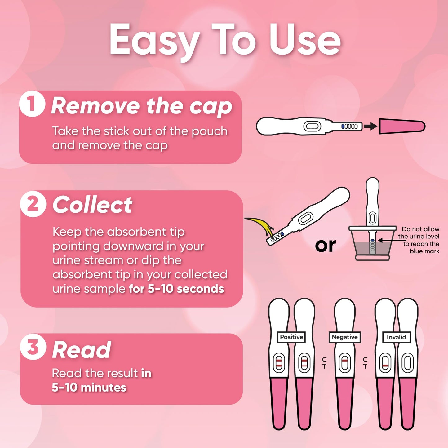 Wondfo Early Result Pregnancy Test Sticks - 6 Days Before Missed Period (15 Pack)