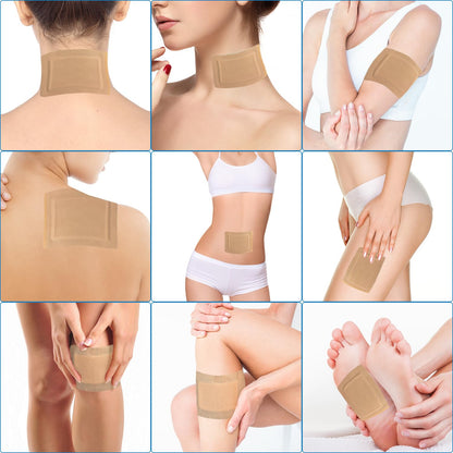 WOOWME 16Pcs Castor Oil Pack Wrap – Disposable Patches with Anti-Leakage Cotton Core, 5.1 x 3.9 in