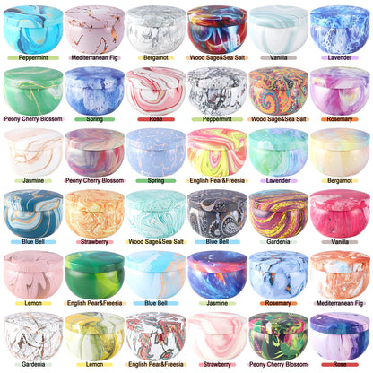 WPONSZU 36-Pack Scented Candles Gift Set – 2.5 oz Soy Travel Tin