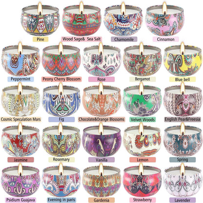WPONSZU 24 Day Scented Candle Advent Calendar 2025 – Countdown to Christmas (24 Pack)