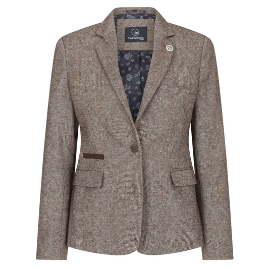 wsn06 - Women's 1920s Suit Tweed Blazer Waistcoat & Trousers