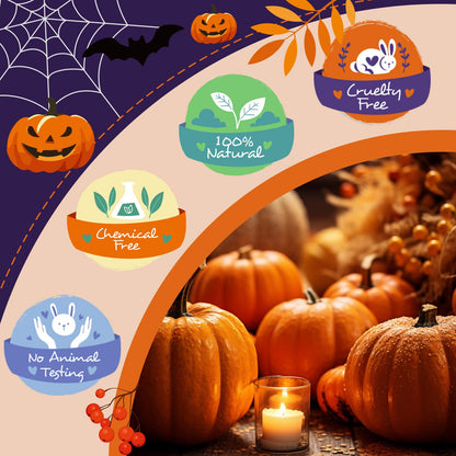 WUSEONY Halloween Fragrance Oils Set – Pumpkin Pie, Caramel Apple, Chocolate Bars, Snickerdoodle, Caramel Corn, Witch's Brew