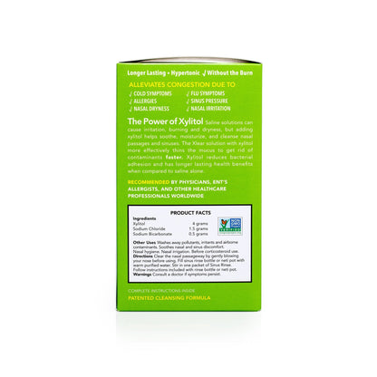 Xlear Natural Xylitol Sinus Rinse Refills – Pack of 2 (50 Count) for Easy Nasal Cleansing