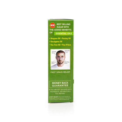 Xlear Rescue Natural Nasal Spray with Xylitol, Oregano & Tea Tree — Pack of 2, 1.5 fl oz Each
