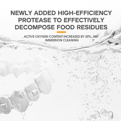 YKL Retainer Cleaner & Denture Cleaning Tablets – Fresh Apple Flavor (120 Count)
