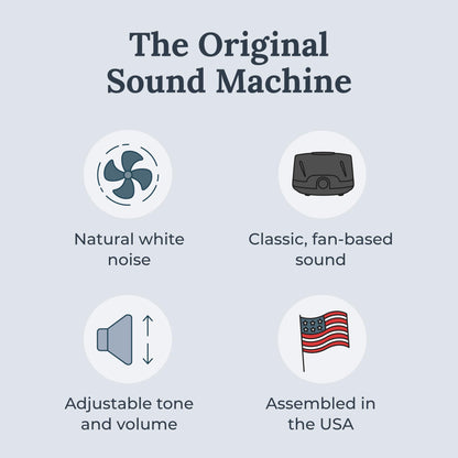 Yogasleep Dohm Classic 2-Pack Black | Original White Noise Machine for Sleep, Privacy & Focus