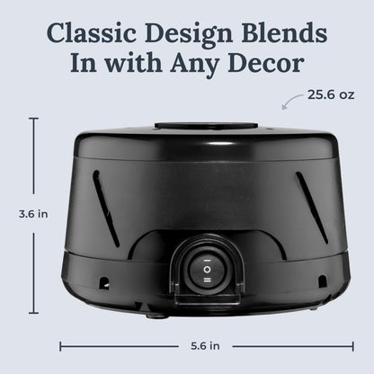 Yogasleep Dohm Classic 2-Pack Black | Original White Noise Machine for Sleep, Privacy & Focus