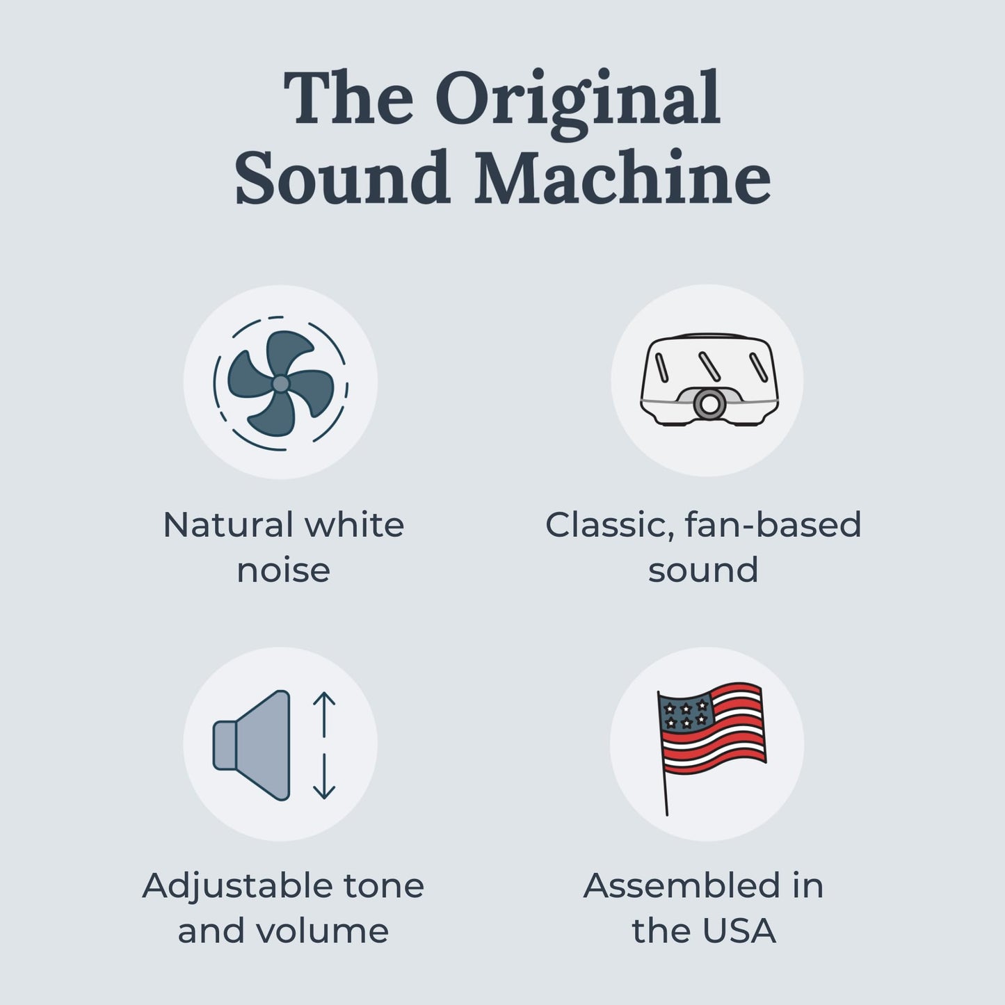 Yogasleep Dohm (White/Gray) - Original White Noise Machine for Sleep & Privacy