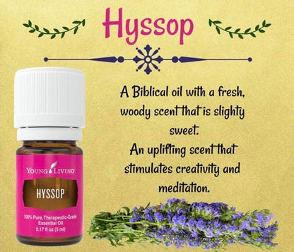 Young Living Hyssop Essential Oil 5ml – Creative Meditation & Peaceful Minty-Floral Aroma