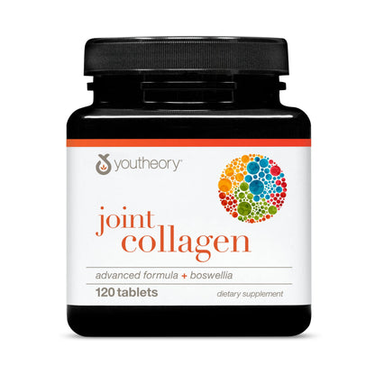 Youtheory Joint Collagen Advanced – 120 Tablets (60-Day) – Joint Support for Women & Men