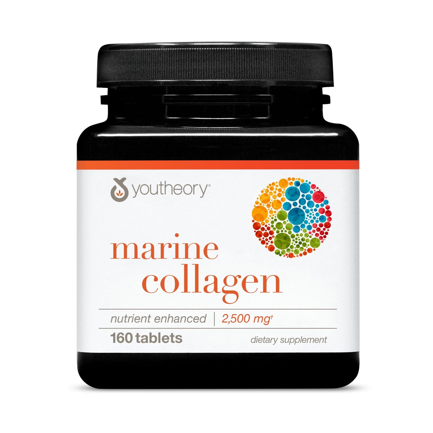 Youtheory Marine Collagen 2,500 mg – 160 Tablets (32-Day Supply) with Amino Acids, Minerals & Vitamins C, A, E, B6 & B12