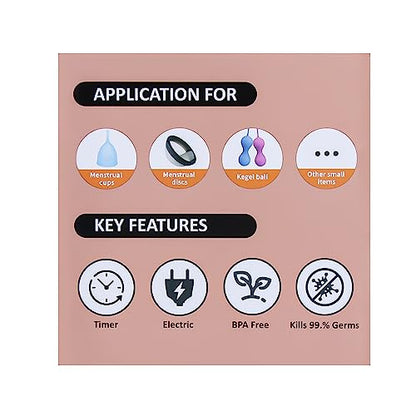 YTYOMUR Menstrual Disc Sterilizer Steamer Kit – 2 Reusable Discs