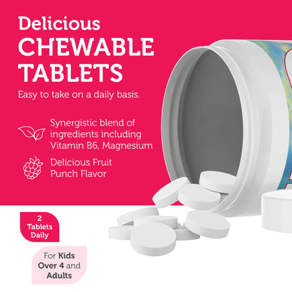 Zahler ChildCalm Kids Chewable Magnesium – Kosher, Fruit Punch