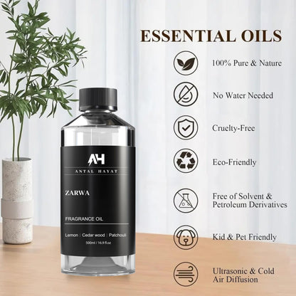 Zarwa 500ml Diffuser Oil – Creed Aventus Inspired Luxury Scent | Lemon, Cedarwood & Patchouli