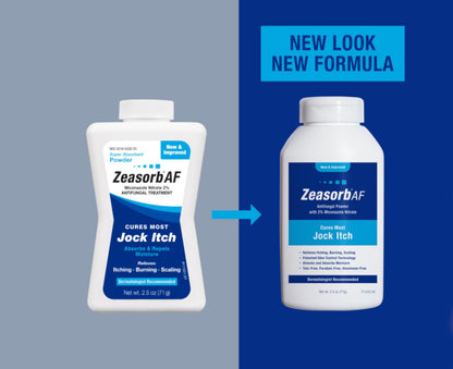 Zeasorb Antifungal Treatment Powder 2.5 oz – 3 Pack (Fragrance-Free, Moisture Control)