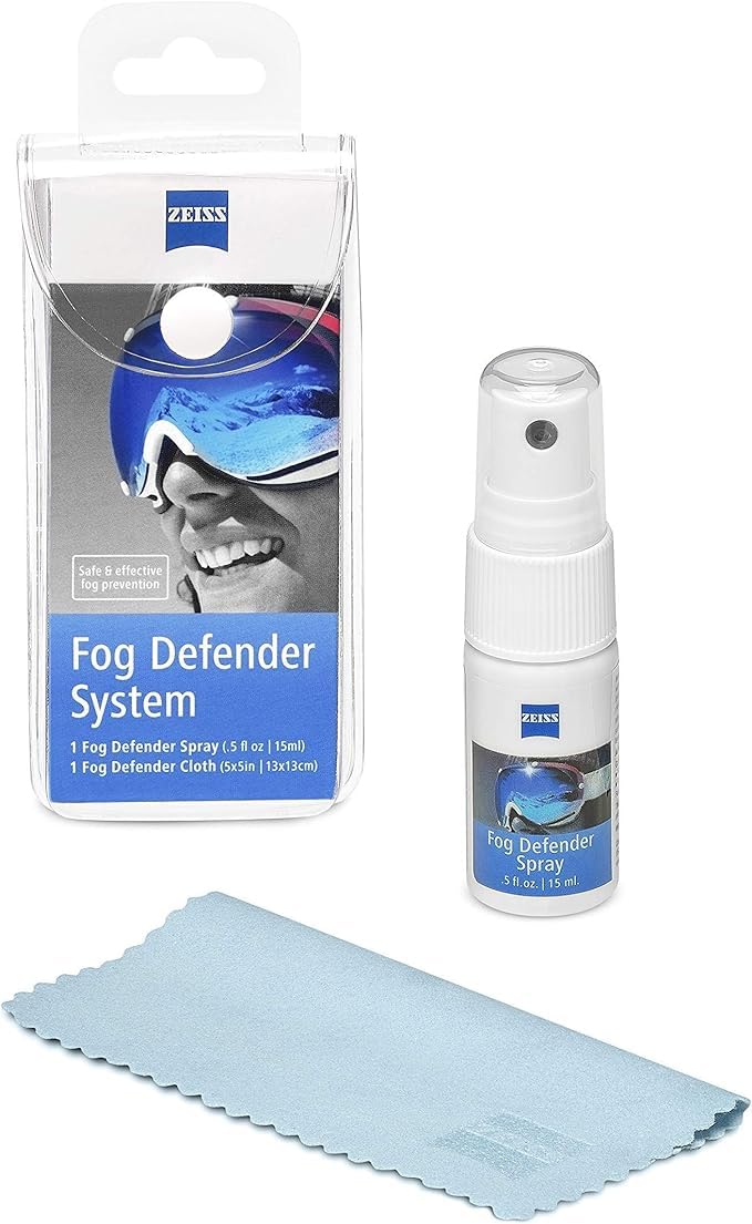 ZEISS Fog Defender System Anti-Fog Kit for Glasses – 3 Pack (3 Bottles & 3 Microfiber Cloths)
