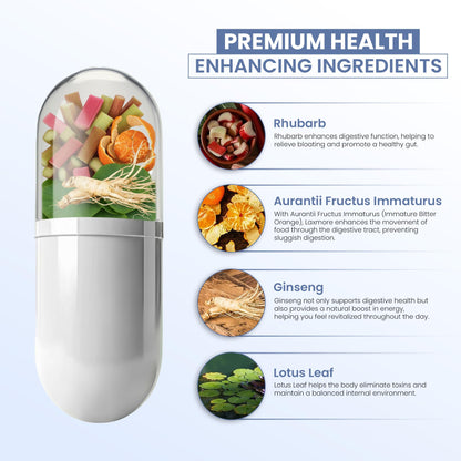 ZEN LIFE HERB LAXMORE I Poop More Max Strength - 100% Natural Plant-Based Supplement (90 Capsules)