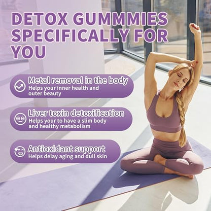 Zeolite Gummies for Adults - Immune, Gut & Liver Support | Vegan, Non-GMO, Sugar-Free Apple Flavor | 60 Count