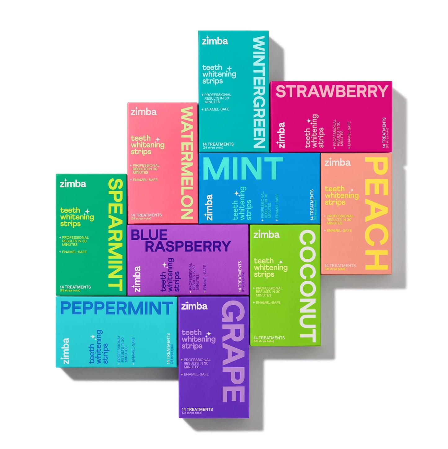 Zimba Watermelon Teeth Whitening Strips — Vegan & Enamel Safe