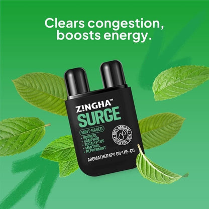 Z!NGHA Natural Aromatherapy Dual Nasal Inhaler Stick – Uplifting Blend for Daily Clarity | Portable