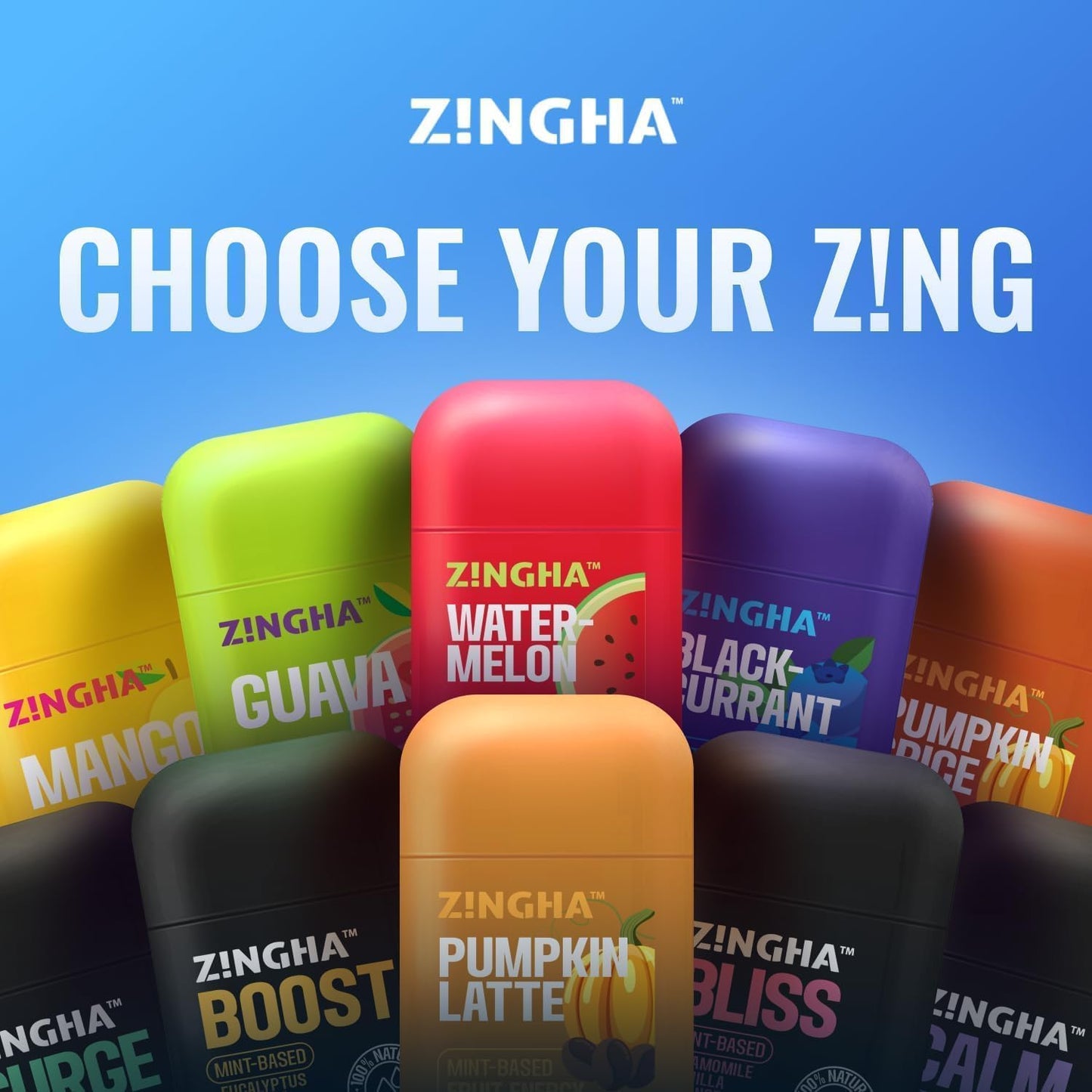 Z!NGHA Dual Nasal Inhaler – Uplifting Aromatherapy for Daily Clarity