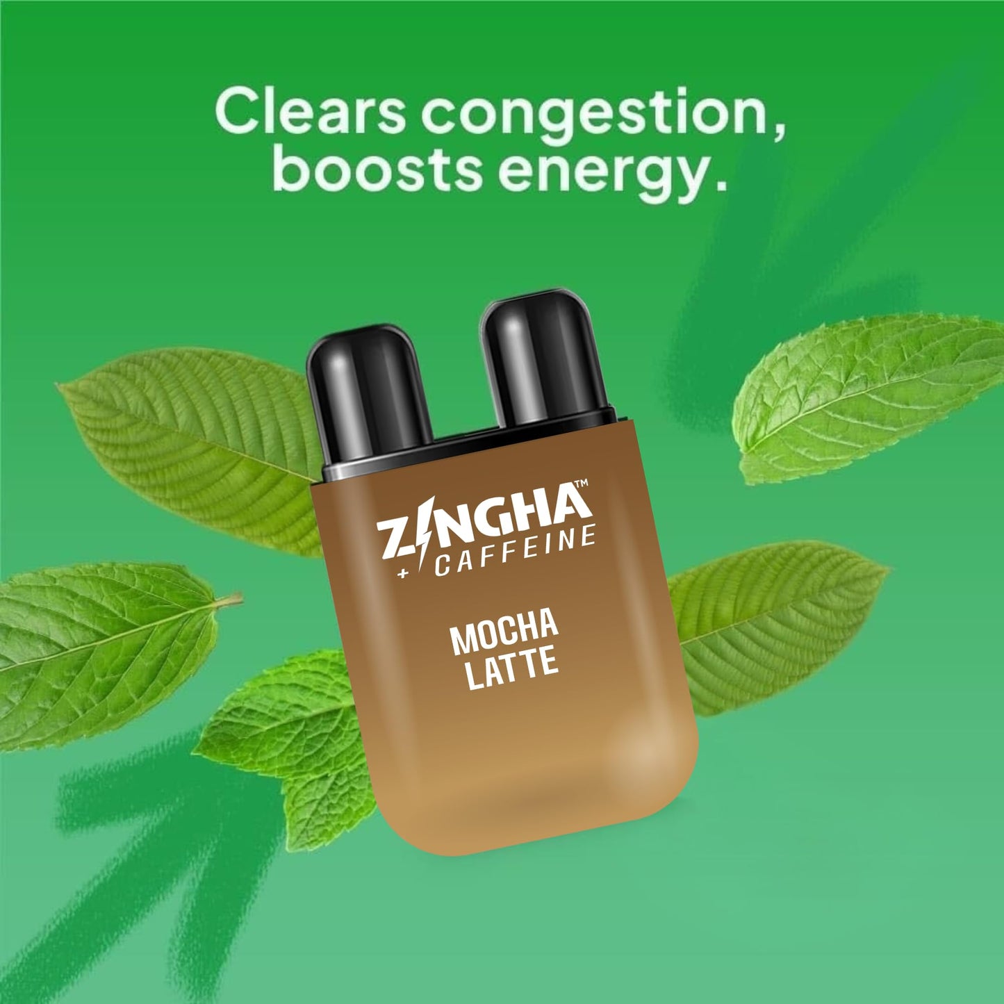 Z!NGHA Caffeinated Aromatherapy Nasal Inhaler – Natural Energy Boost (Triple Berry Ice)