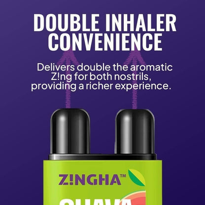 Z!NGHA Natural Aromatherapy Dual Nasal Inhaler Stick – Uplifting Blend for Daily Clarity | Portable