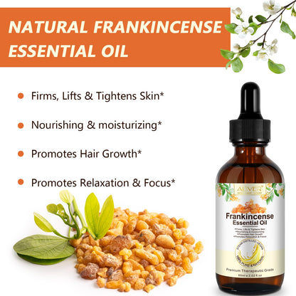 ZIXAOK Frankincense Resin Oil for Face & Body – Anti-Aging, Hydration, Reduces Fine Lines (2.02 fl oz)