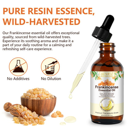ZIXAOK Frankincense Resin Oil for Face & Body – Anti-Aging, Hydration, Reduces Fine Lines (2.02 fl oz)