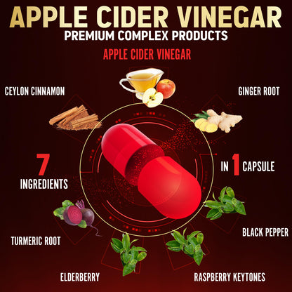 Zolotus 7-in-1 Apple Cider Vinegar Capsules, 3-Month Supply
